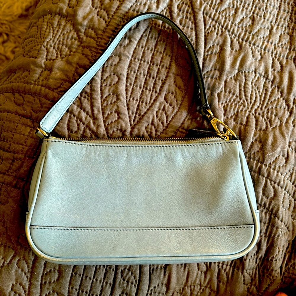 Small blue Coach purse